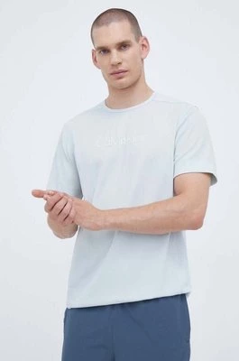 Calvin Klein Performance t-shirt treningowy Essentials kolor niebieski z nadrukiem