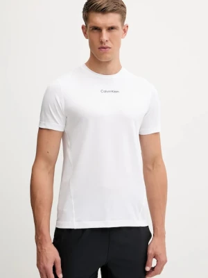 Calvin Klein Performance t-shirt treningowy kolor biały gładki LVGMF5K101