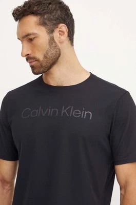 Calvin Klein Performance t-shirt treningowy kolor czarny z nadrukiem 00GMF4K124