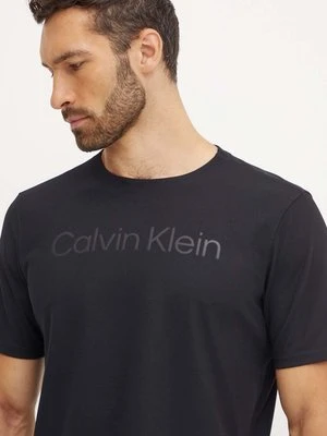 Calvin Klein Performance t-shirt treningowy kolor czarny z nadrukiem 00GMF4K124