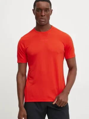 Calvin Klein Performance t-shirt treningowy kolor czerwony gładki LVGMS5K159