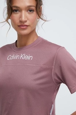 Calvin Klein Performance t-shirt treningowy kolor różowy