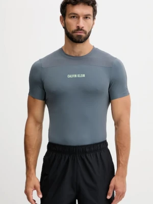 Calvin Klein Performance t-shirt treningowy kolor szary z nadrukiem LVGMS5K188