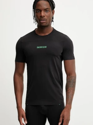 Calvin Klein Performance t-shirt treningowy męski kolor czarny z nadrukiem LVGMS5K188