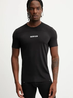 Calvin Klein Performance t-shirt treningowy męski kolor czarny z nadrukiem LVGMS5K188