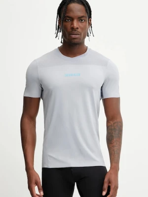 Calvin Klein Performance t-shirt treningowy męski kolor szary z nadrukiem LVGMS5K188