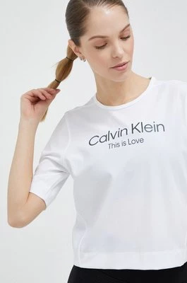 Calvin Klein Performance t-shirt treningowy Pride kolor biały