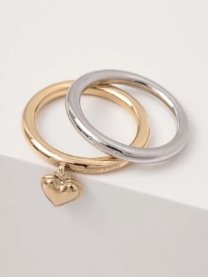 Calvin Klein pierścionki 2-pack złoty