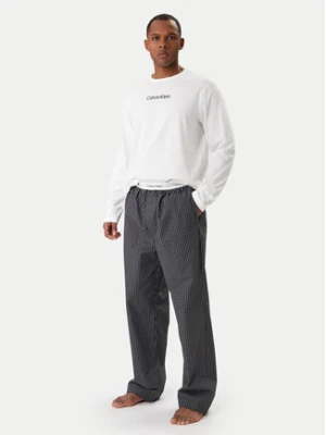 Calvin Klein Piżama Ls Tee LV00NM2953 Biały Regular Fit