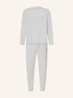 Calvin Klein Piżama Monogram grau SZARY