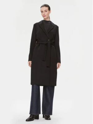 Calvin Klein Płaszcz wełniany Essential K20K205937 Czarny Regular Fit