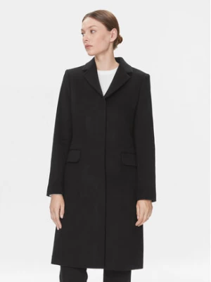 Calvin Klein Płaszcz wełniany Essential K20K206877 Czarny Regular Fit