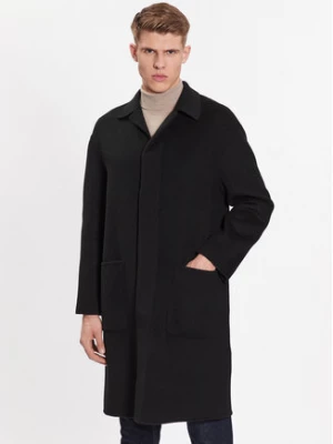 Calvin Klein Płaszcz wełniany K10K111601 Czarny Regular Fit
