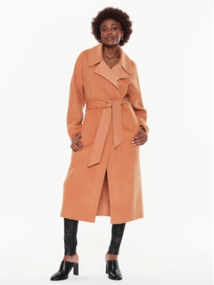Calvin Klein Płaszcz wełniany K20K205006 Pomarańczowy Oversize
