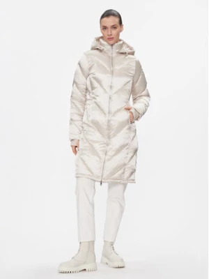 Calvin Klein Płaszcz zimowy K20K207069 Écru Regular Fit