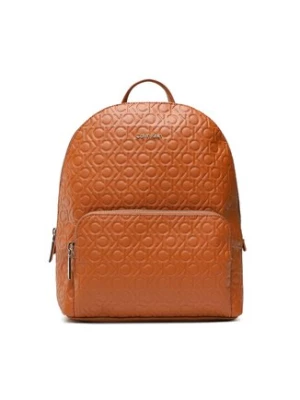 Calvin Klein Plecak Ck Must Campus Backpack Embossed K60K610173 Brązowy