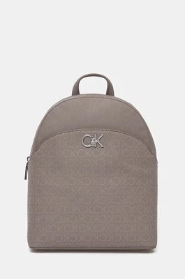 Calvin Klein plecak damski kolor brązowy mały wzorzysty K60K612540