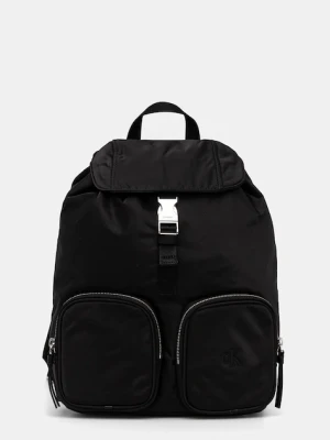 Calvin Klein plecak damski kolor czarny duży gładki LV04F3133G
