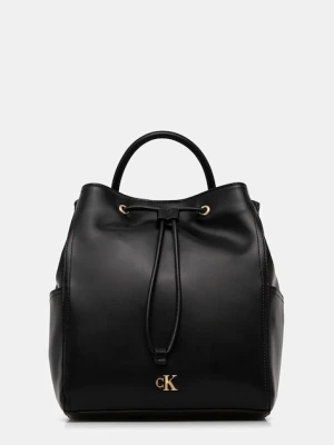 Calvin Klein plecak damski kolor czarny mały gładki LV04F3329G