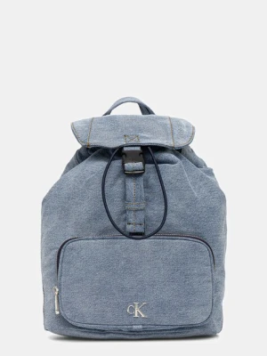 Calvin Klein plecak damski kolor niebieski duży gładki LV04F3216G