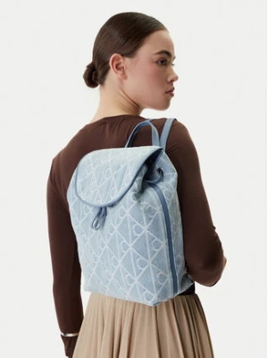 Calvin Klein Plecak Emblem Aop Denim Backpack LV04F3508G Niebieski