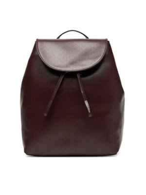 Calvin Klein Plecak Emblem Aop Flap Backpack LV04F3271G Bordowy