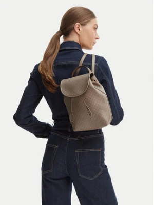 Calvin Klein Plecak Emblem Aop Mini Backpack LV04F3507G Beżowy