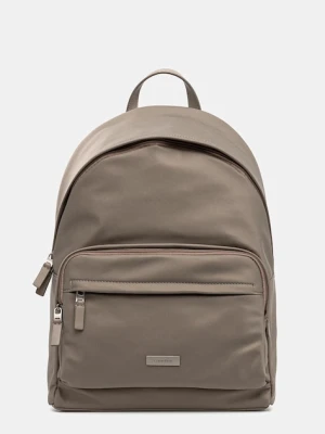 Calvin Klein plecak męski kolor beżowy duży gładki LV04D3143G
