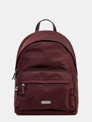 Calvin Klein plecak męski kolor bordowy duży gładki LV04D3143G
