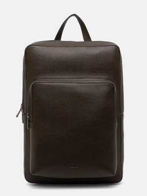Calvin Klein plecak męski kolor brązowy duży gładki LV04D3005G