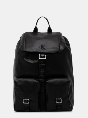 Calvin Klein plecak męski kolor czarny duży gładki LV04D3127G