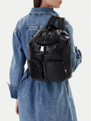 Calvin Klein Plecak Pocket Nylon Flap Backpack LV04F3406G Czarny