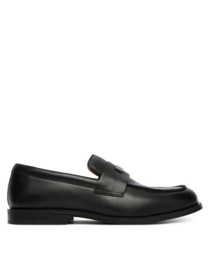 Calvin Klein Półbuty Ess Rubber Loafer Hw Plaq Va Lth HM0HM02177 Czarny