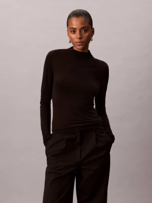 Calvin Klein Półgolf | Slim Fit | z dodatkiem wełny