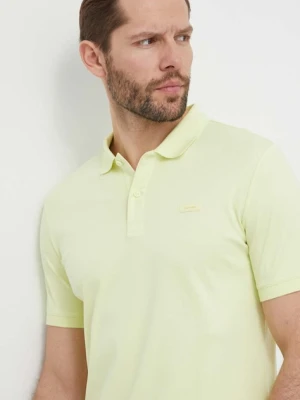 Calvin Klein polo bawełniane zielony