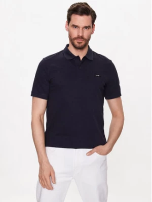 Calvin Klein Polo K10K111196 Granatowy Slim Fit