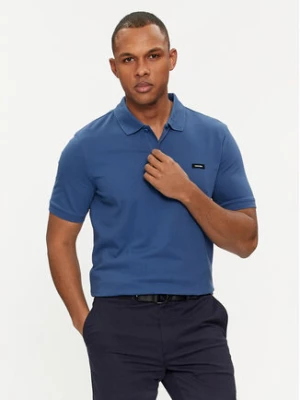 Calvin Klein Polo K10K111196 Niebieski Slim Fit