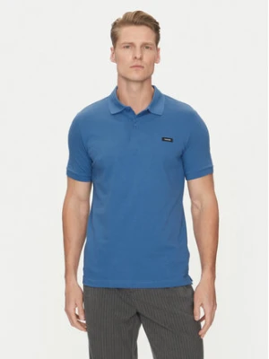 Calvin Klein Polo K10K111196 Niebieski Slim Fit