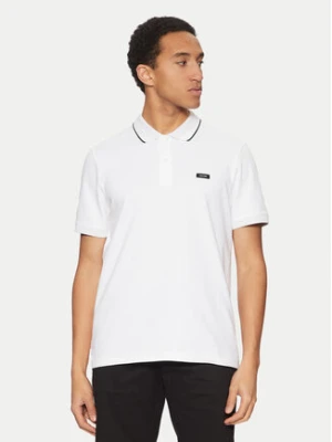 Calvin Klein Polo K10K114141 Biały Regular Fit