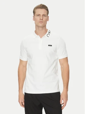 Calvin Klein Polo K10K114474 Biały Regular Fit