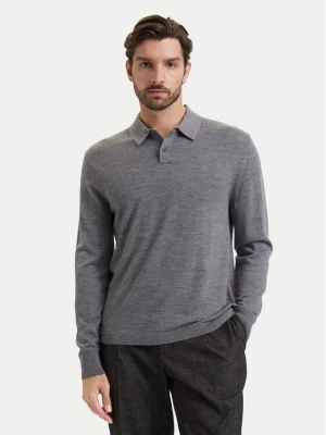 Calvin Klein Polo LV04LD319G Szary Regular Fit