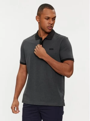Calvin Klein Polo Micro Structure K10K112958 Szary Regular Fit