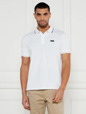 Calvin Klein Polo | Regular Fit | stretch pique biały