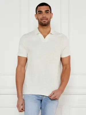 Calvin Klein Polo | Regular Fit | z dodatkiem lnu