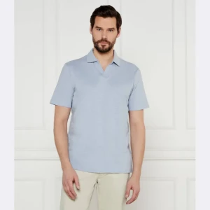 Calvin Klein Polo | Regular Fit | z dodatkiem lnu