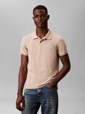 Calvin Klein Polo | Slim Fit | pique beżowy