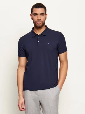 Calvin Klein Polo | Slim Fit | stretch granatowy