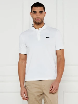 Calvin Klein Polo | Slim Fit | stretch pique biały