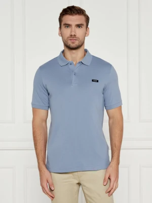 Calvin Klein Polo | Slim Fit | stretch pique błękitny