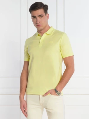 Calvin Klein Polo SMOOTH COTTON | Slim Fit limonkowy